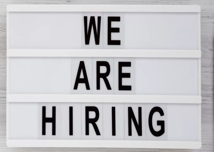 We are hiring sign