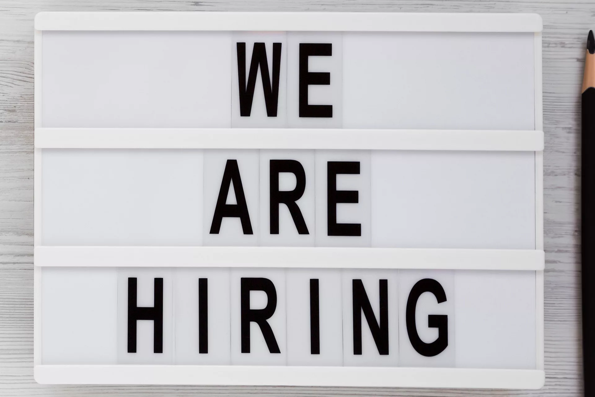 We are hiring sign